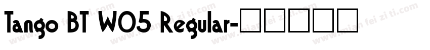 Tango BT W05 Regular字体转换